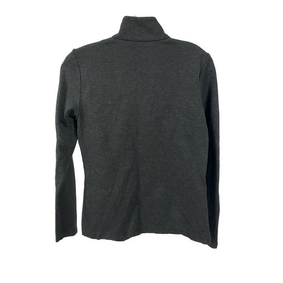 J. McLaughlin Women’s Claremont 1/4 Zip Dark Heather Gray Pull Over Sweater- XS - Picture 3 of 7